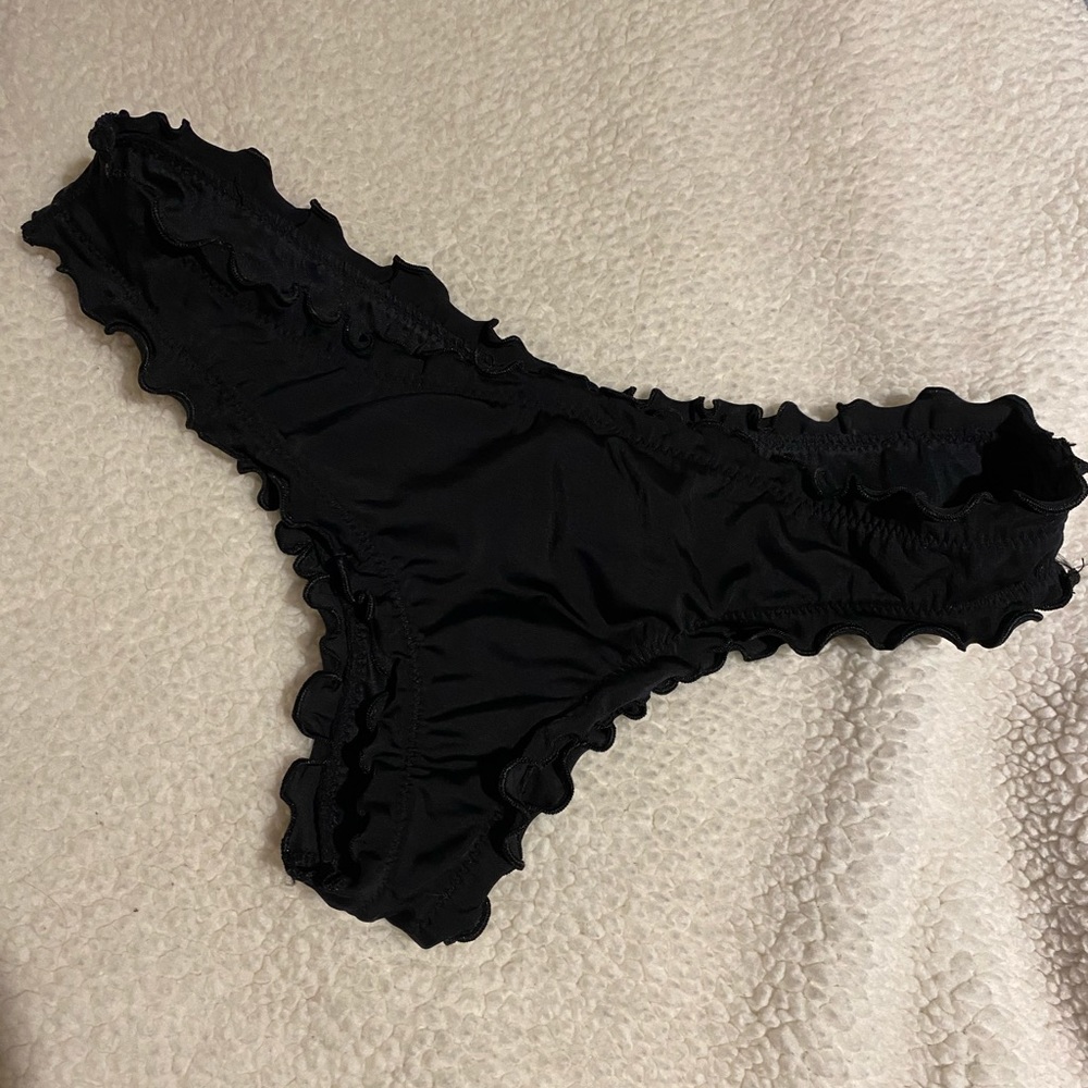 Ruched bikini bottom
